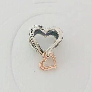 Pandora Family is Love Heart Charm